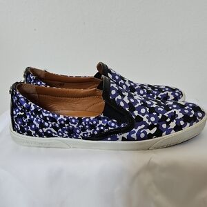 Jimmy Choo Purple Floral Slip-On Shoes